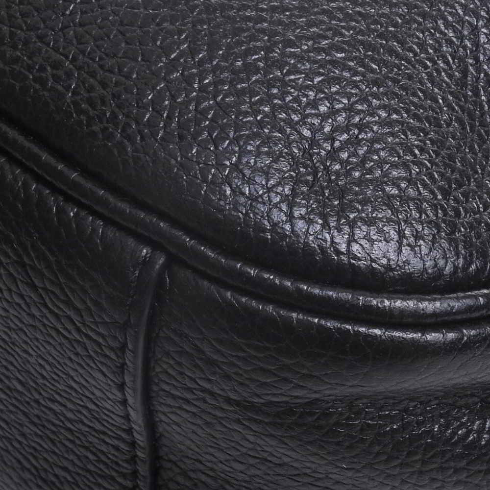 Balenciaga Leather Logo Shoulder Bag Black - Picture 3 of 7